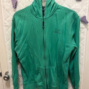 Vineyard vines zip up hoodie - green/turquoise color